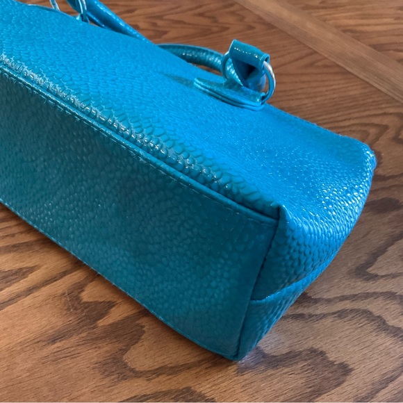 Primewear Blue Turquoise Serpentes Insulated Single Wine Bottle Tote - Picture 10 of 10